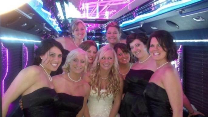 Happy customers enjoying luxury limousine service from www.logisticsflowhub.pro in a memorable experience.